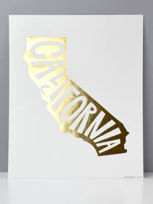 Print, California - Local Love Art Print for wholesale by Elum Designs