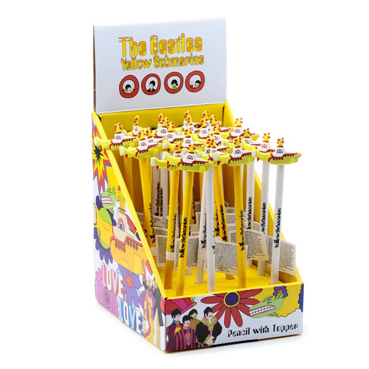 Puckator Ltd - Wholesale Pencil - The Beatles Yellow Submarine Pencil with PVC Topper