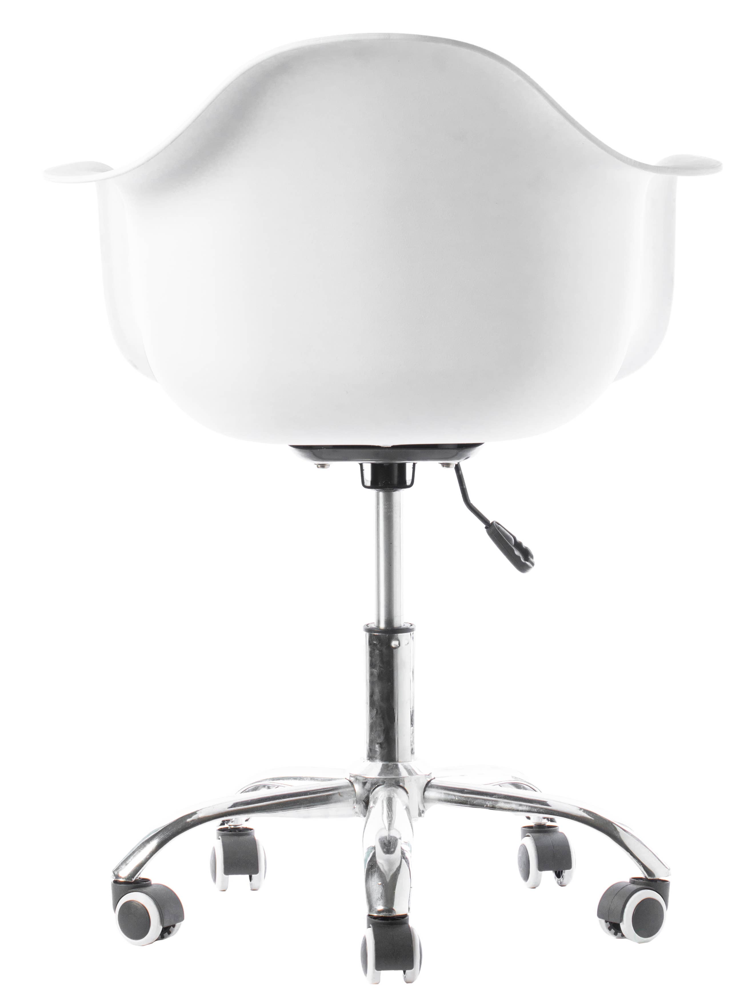 Quickway Imports - Vendita all'ingrosso Sedie - Sedia da ufficio girevole regolabile con scocca in plastica e ruote8