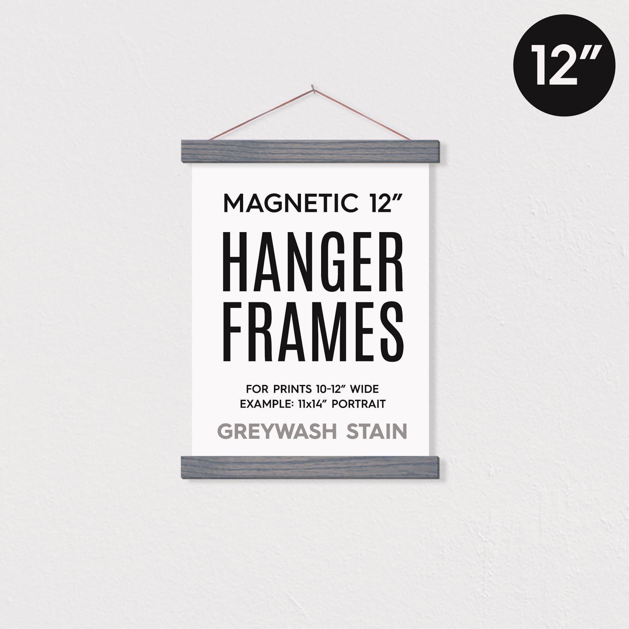 Hanger Frames - Wholesale Picture Frame - 12" MAGNETIC Poster Hanger Frame™17