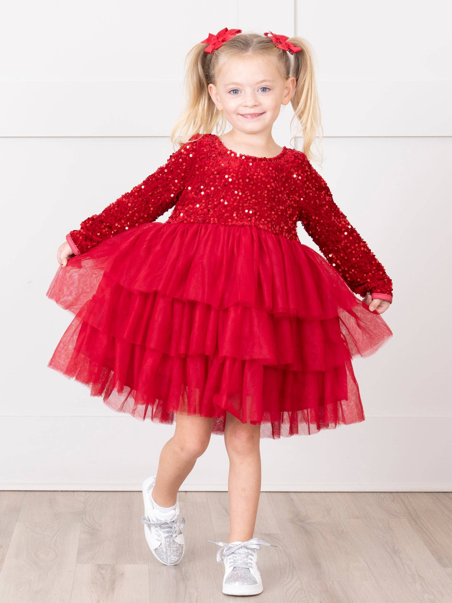 Marie Nicole Clothing - Wholesale Dress - Kids - Sparkle Party Triple Tiered Tulle Dress10