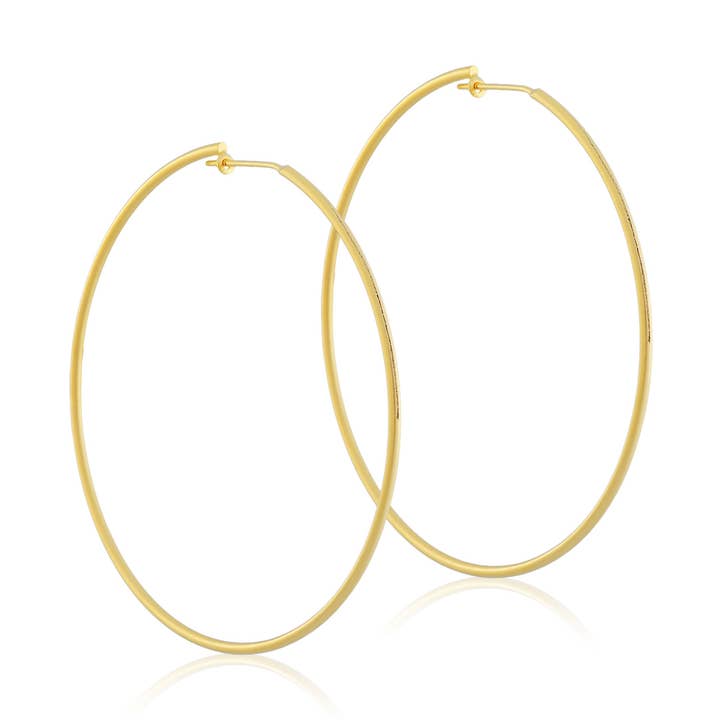 Lisa Hoop Earrings for wholesale by SF BRAND INC