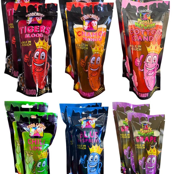 Food Crush Corp - Wholesale Pickled Vegetables - 12 Pack Pickle Variety Pack - 6 Unique Flavors by Food Crush