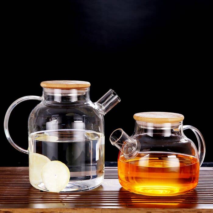 STP - Wholesale Tea Pot - Glass See Through Teapot with Cork Lid6