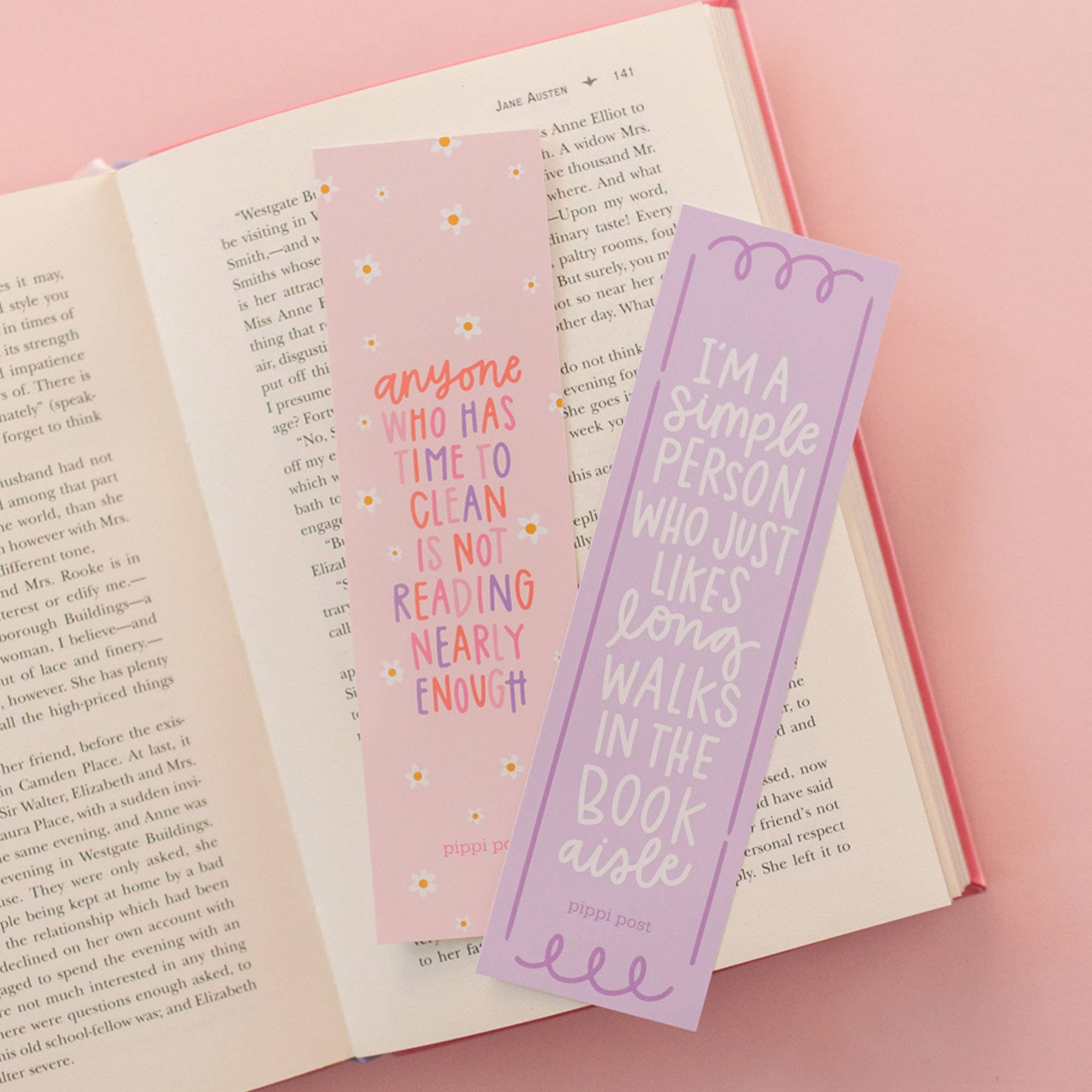 Pippi Post - Wholesale Bookmark - Long Walks in the Book Aisle Bookmark Set3