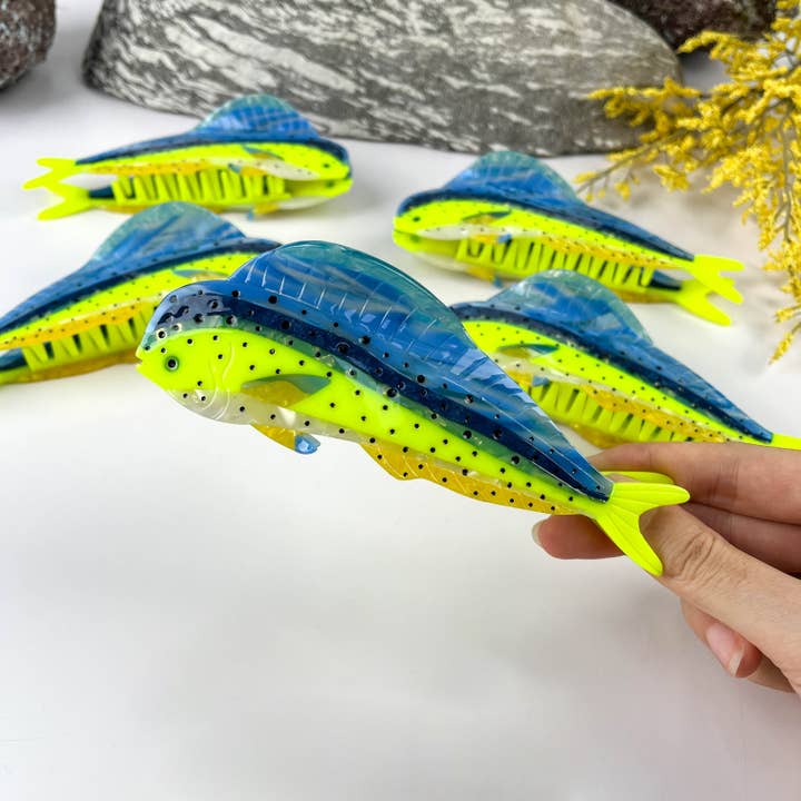 Dolphinfish Colorful Ocean Beautiy Fish oversize Hair clip for wholesale by mildstyles