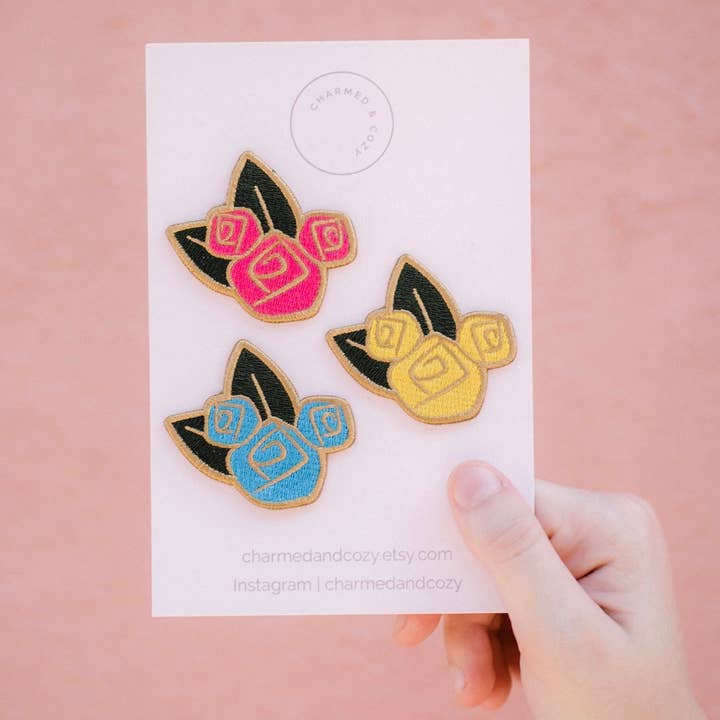 Charmed & Cozy - Wholesale Patch - Hidden mickey rose mini patch set0