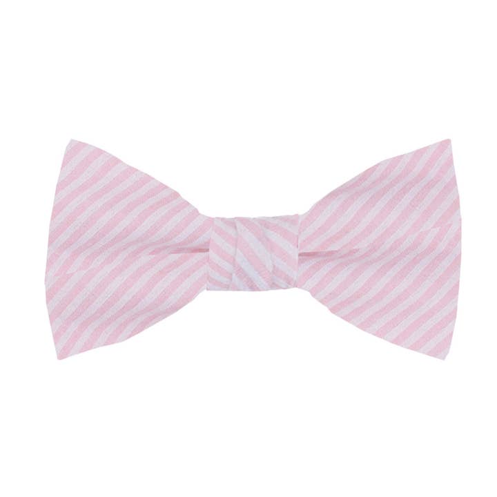 Jacob Alexander - Wholesale Bow Tie - Men’s - Men's Seersucker Striped Bow Tie38