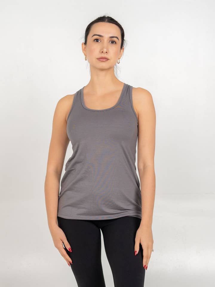 Everyday Tank With Tencel - Graphite Grey for wholesale by Silver Sea Apparel