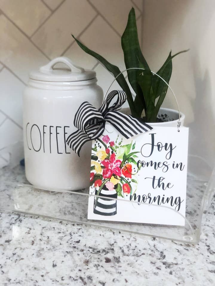 Joy Comes In The Morning Sign for wholesale by Prince Design