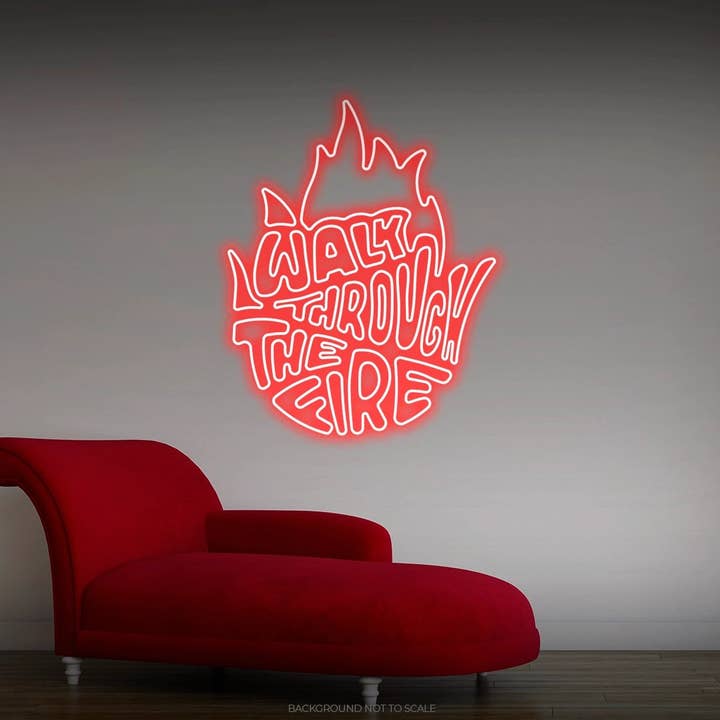 Gehen Sie durch das Feuer, LED-Neon für den Großhandel von Helloneon