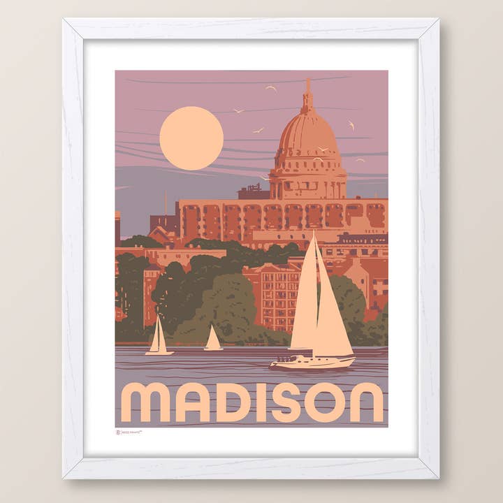 Madison Sailing Print for wholesale by Bozz Prints