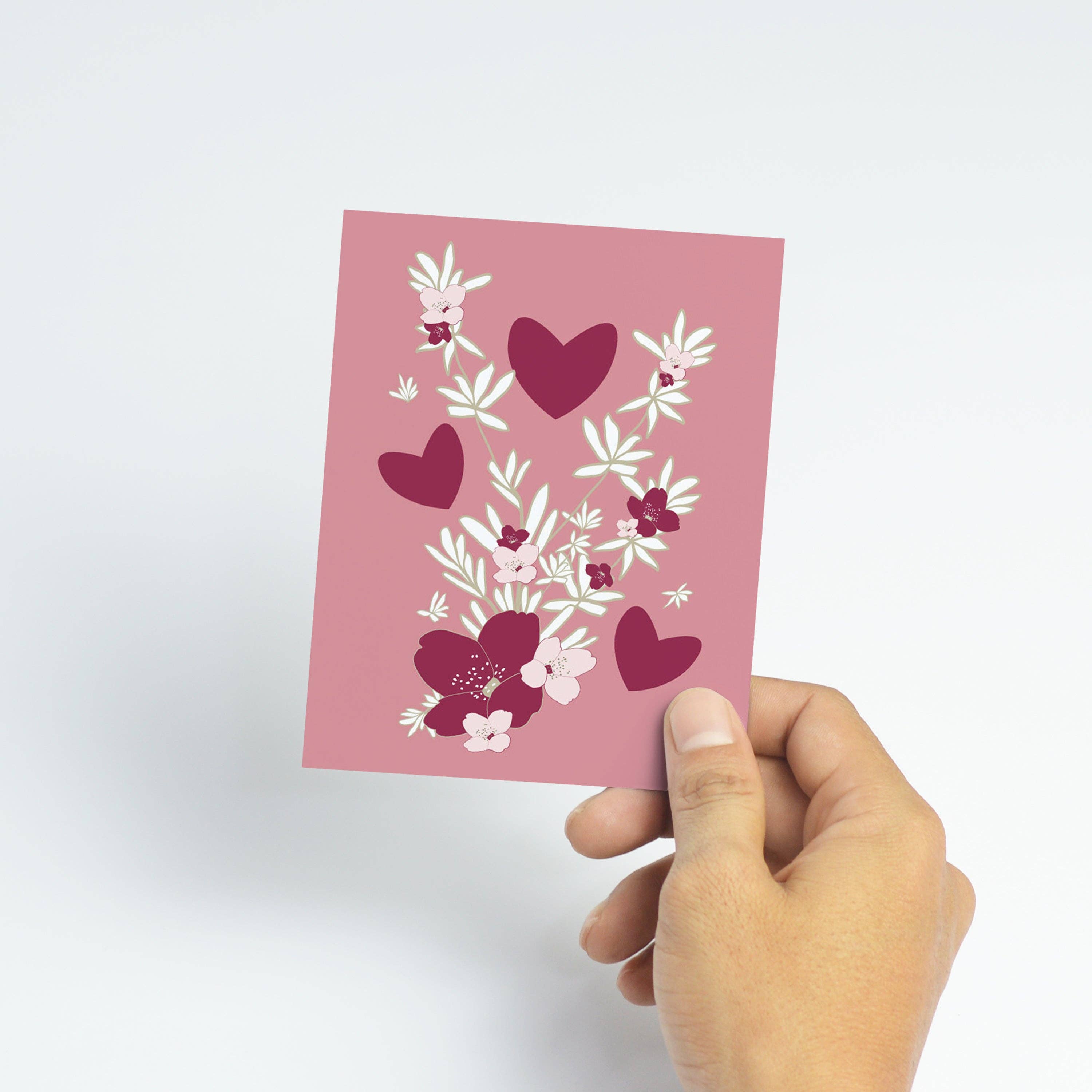 Kartoti Designs - Wholesale Stationery/Notecard Set - Sweetheart Garden Mini Print Card Set – Set of 34