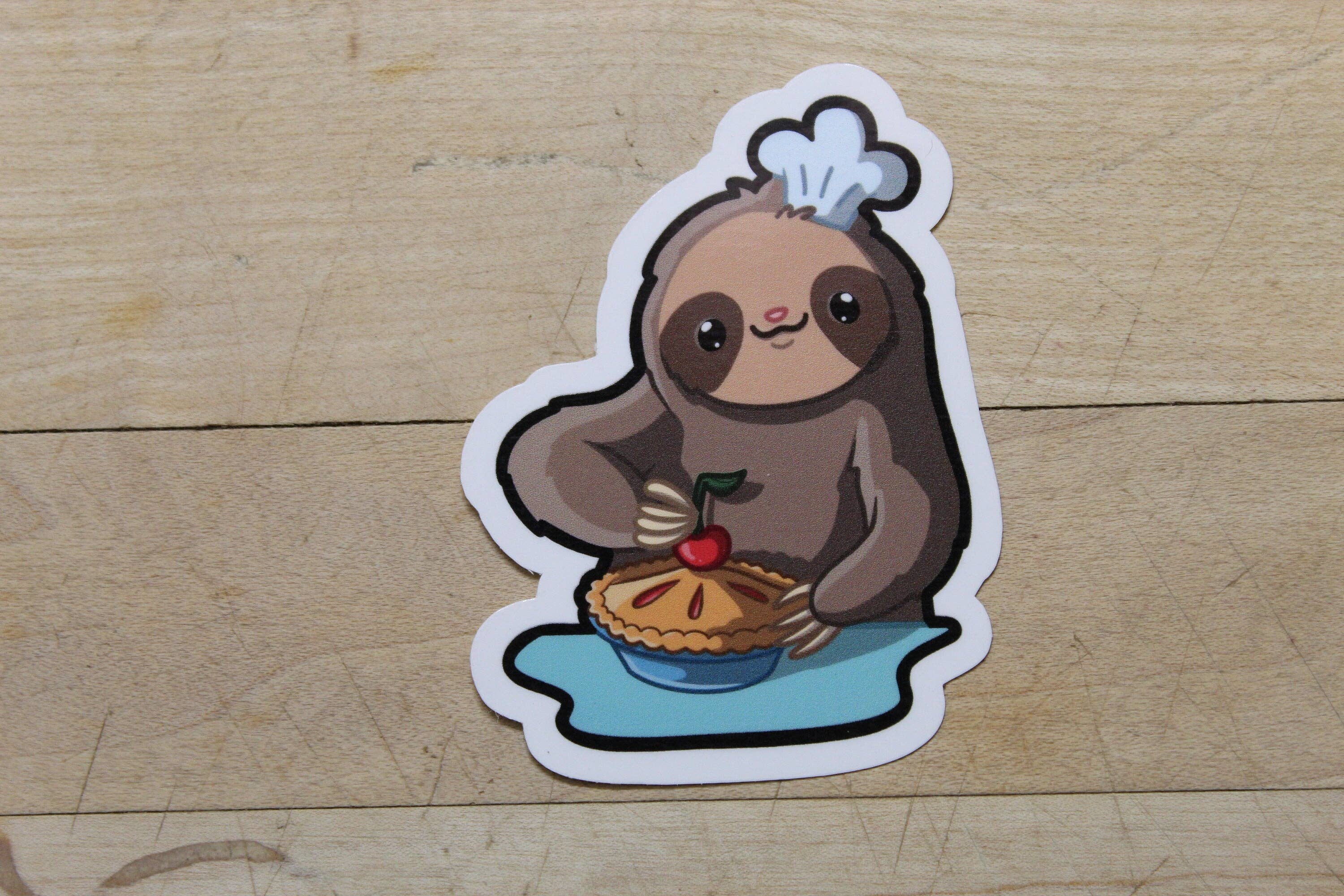 Mega Kawaii Cuties – Adesivo por atacado – Autocolante Sloth- Baker2