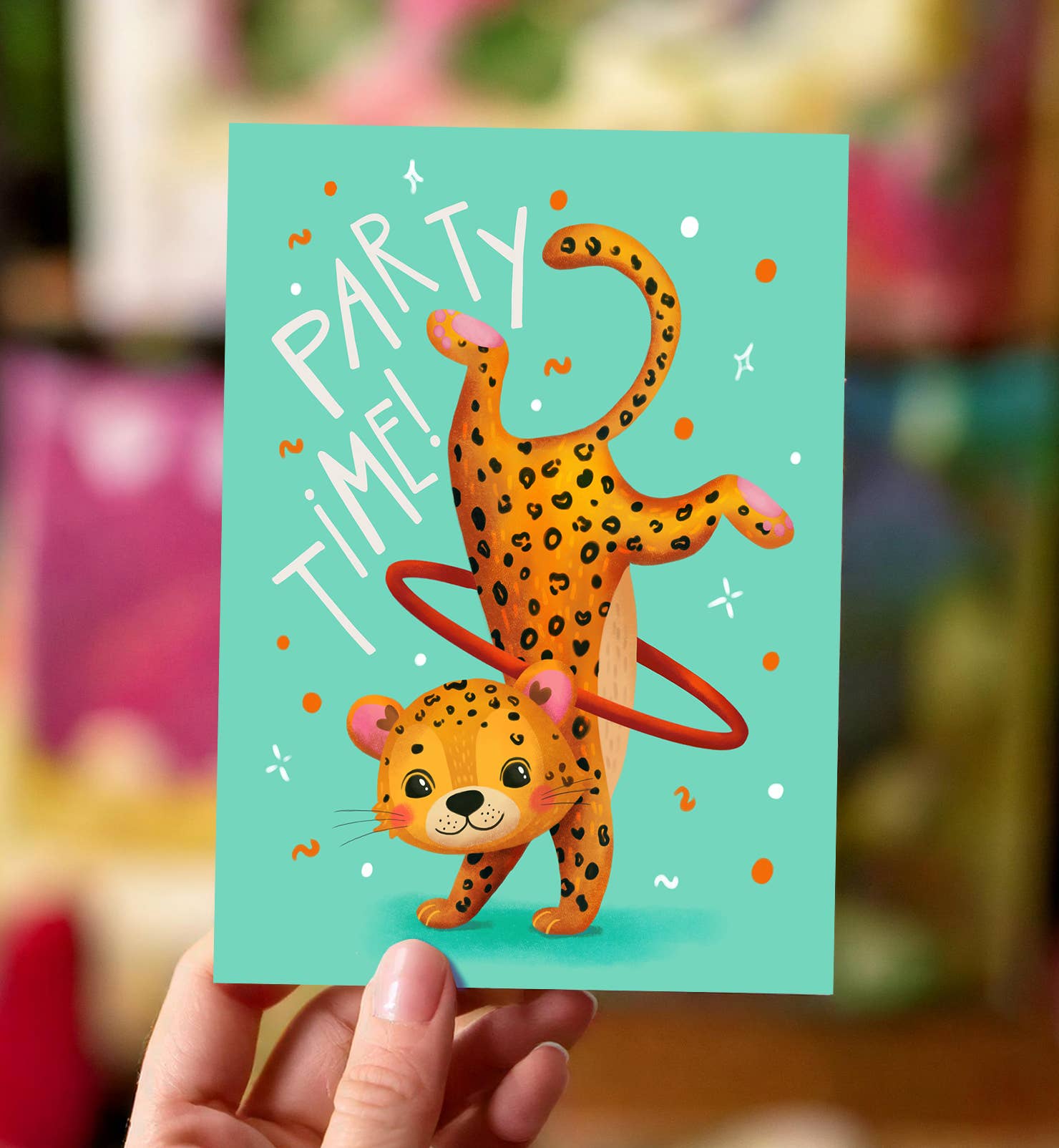 Aniet Illustration - Wholesale Birthday Card - Birthday card congratulations happy dancing cheetah1