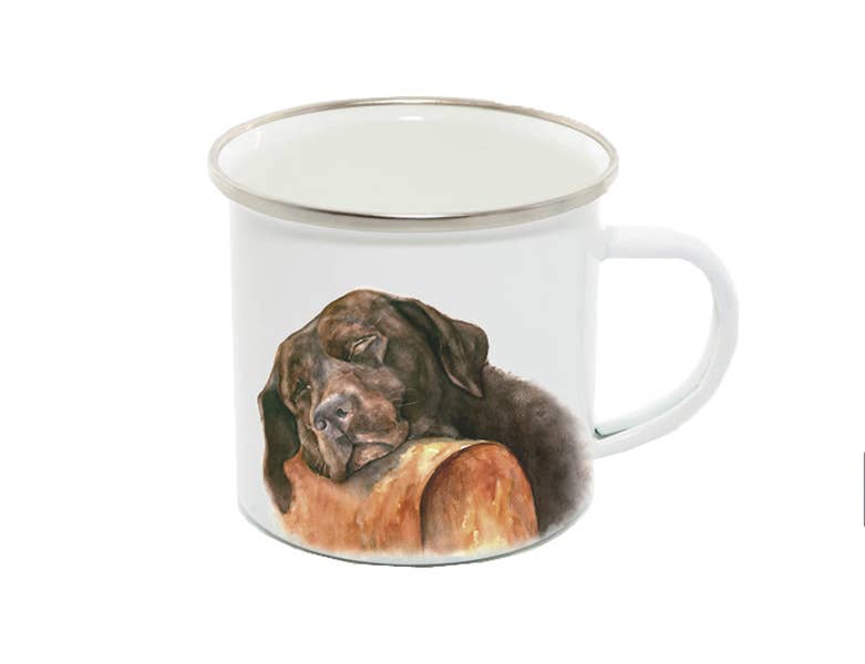 Field and Fur Gifts - Wholesale Coffee Mug - Enamel Mug, Labrador, Bailey