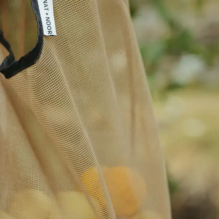 NAT + NOOR - Wholesale Tote Bag - Women's - Joan | Black + Tan | Beach Tote Bag | Nylon Mesh5