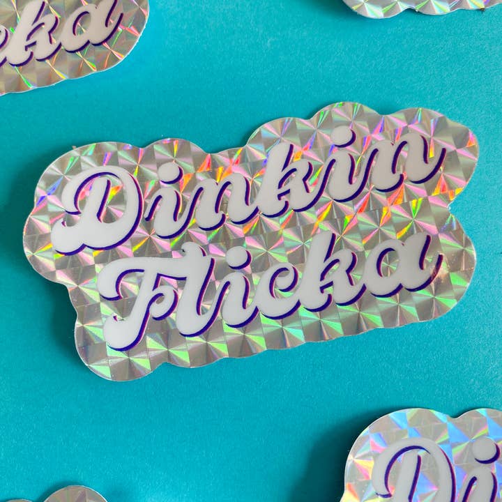 The Office Sticker Holographic | Dinkin Flicka Vinyl Decal for wholesale by Chelzart