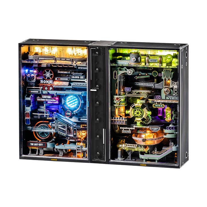 Robotime - Wholesale DIY Craft Kit - MR04S ROKR Alchemy City Marble Run Mechanical 3D Puzzle10