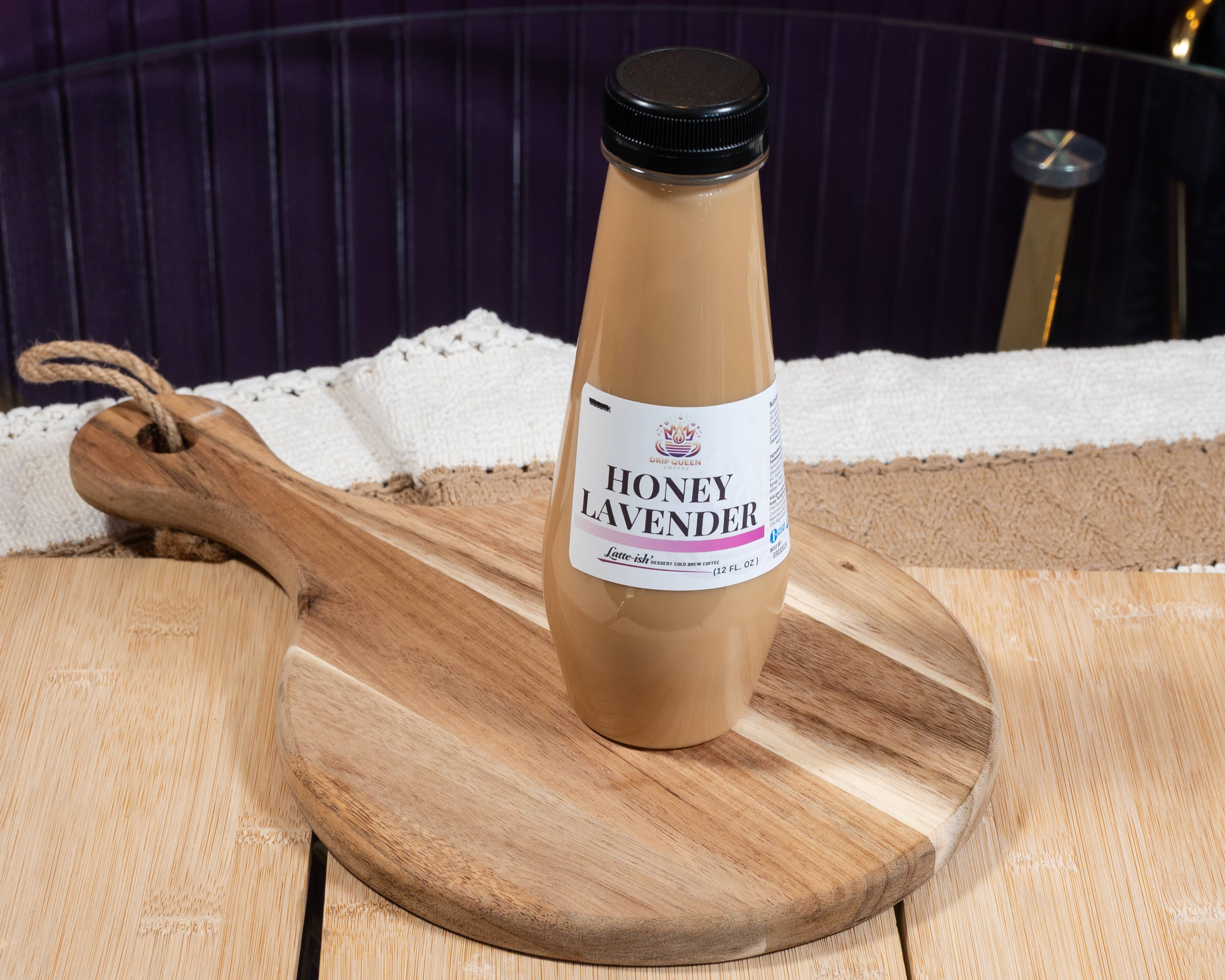 Drip Queen Coffee - Wholesale IJskoffie / koude drank - Latte-achtige Honing Lavendel Cold Brew Koffie 12/12oz4