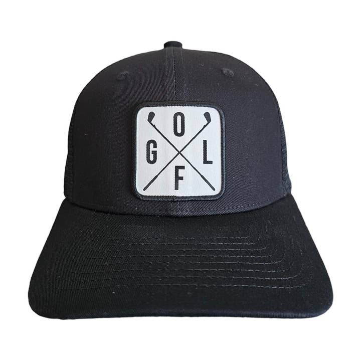 PNW Apparel - Wholesale Trucker Hat - Unisex - Golfing Trucker Hat with Golf Patch Mesh Back Snapback12