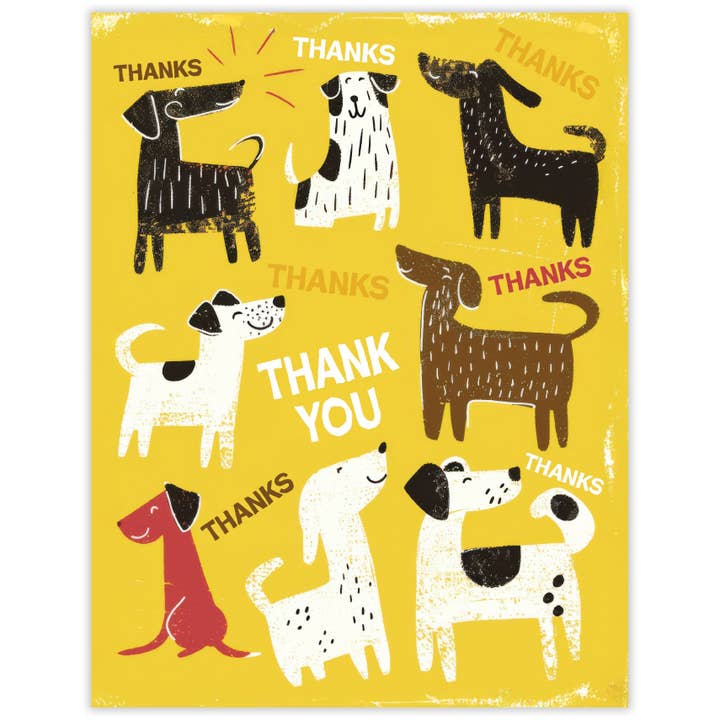 Scarecrow & Nut Tree - Wholesale Thank You Card - Dogs Thank You Card