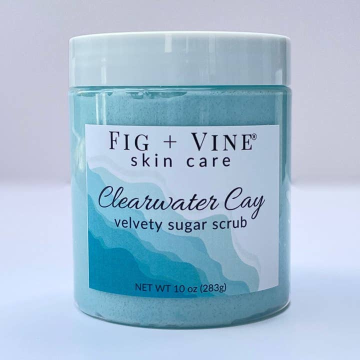 Velvety Sugar Scrub - Clearwater Cay for wholesale by Fig + Vine Skincare