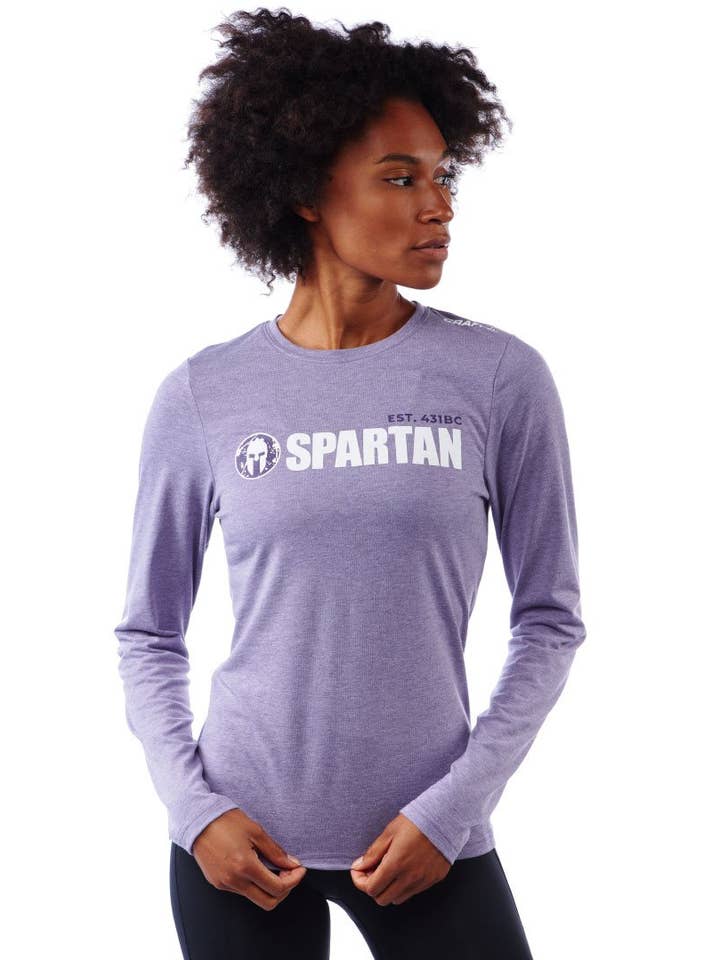 T-shirt SPARTAN by CRAFT Classic Logo Tri-Blend LS - Femmes pour la vente par Spartan