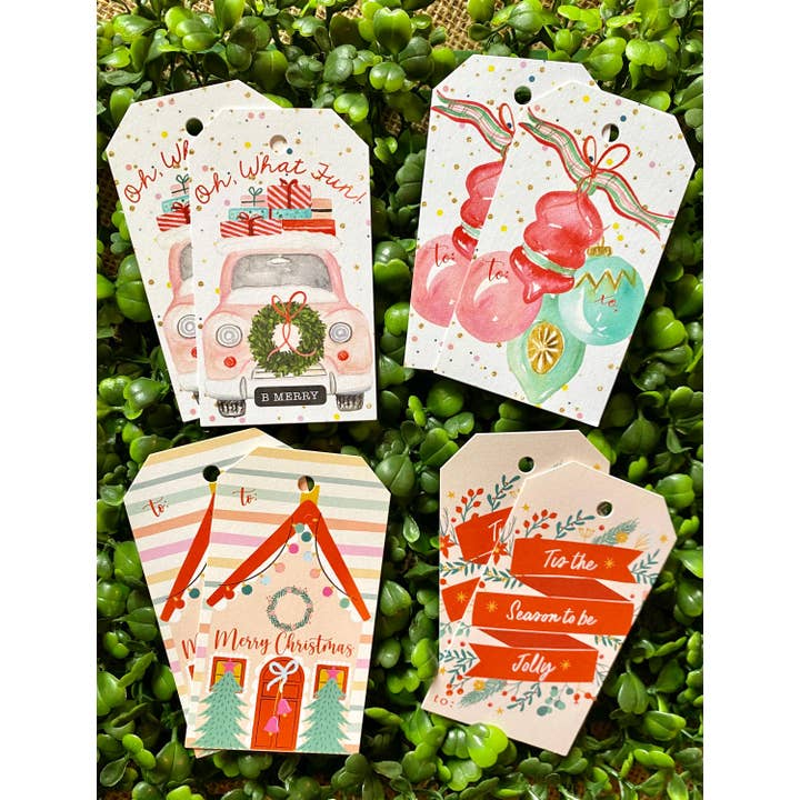 Christmas Vintage Christmas Mixed Gift Tag Set for wholesale by billet-doux