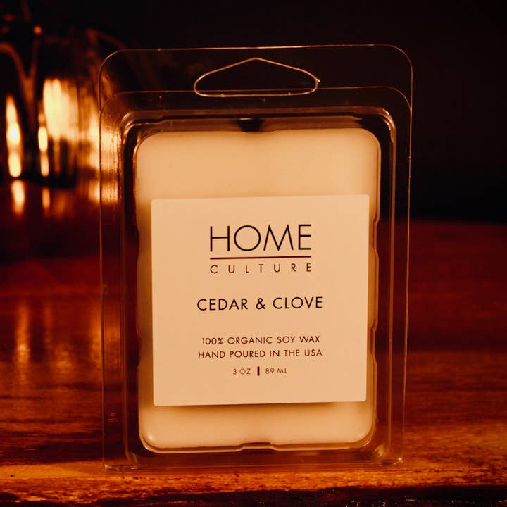 3 oz Cedar & Clove Wax Melt for wholesale by Home Culture
