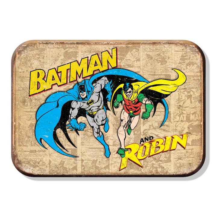 Magnet: Batman & Robin Metal wrapped with printed media for wholesale by Desperate Enterprises