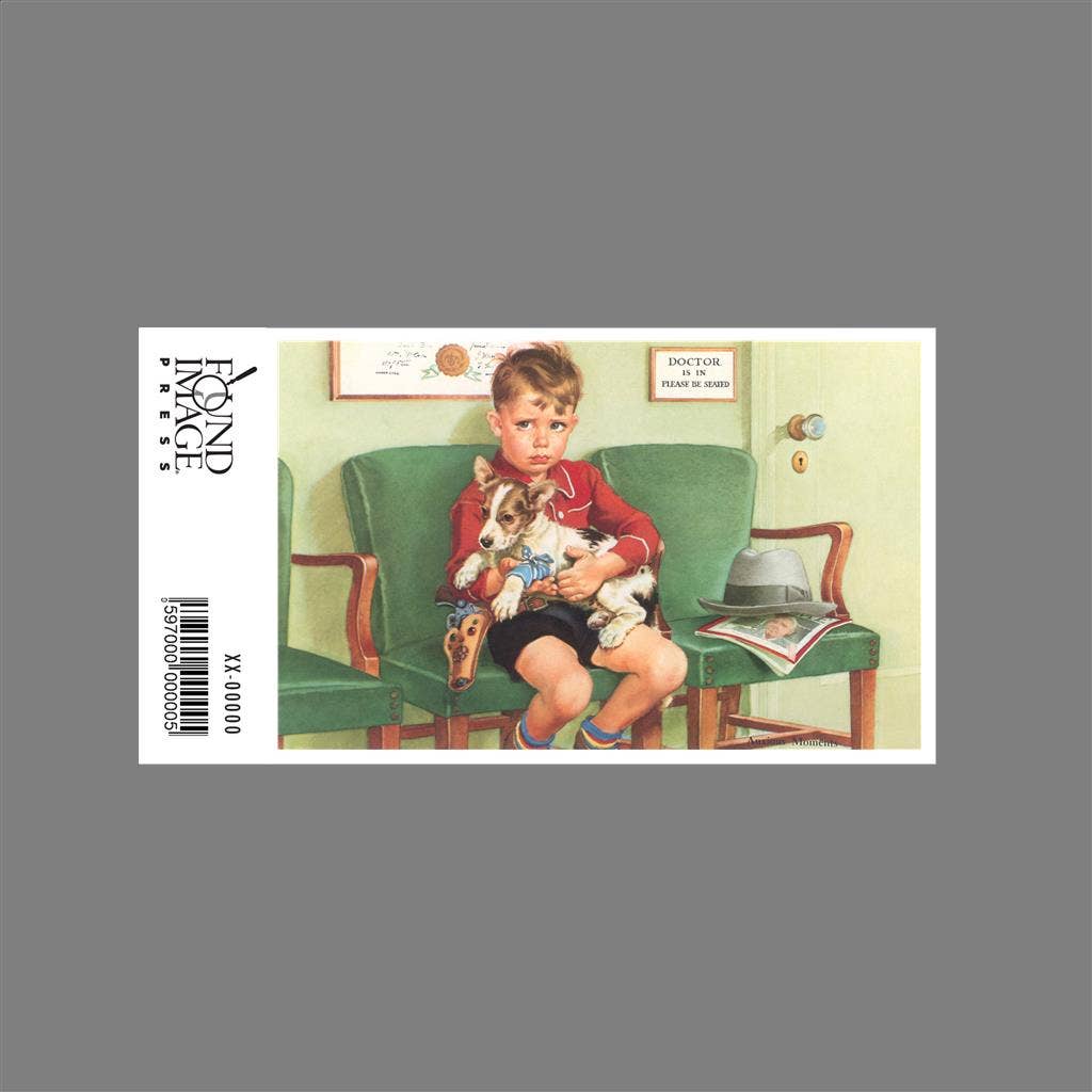 Found Image Press - Wholesale Sticker - Sticker KF-514 Boy Waiting at Vet's1