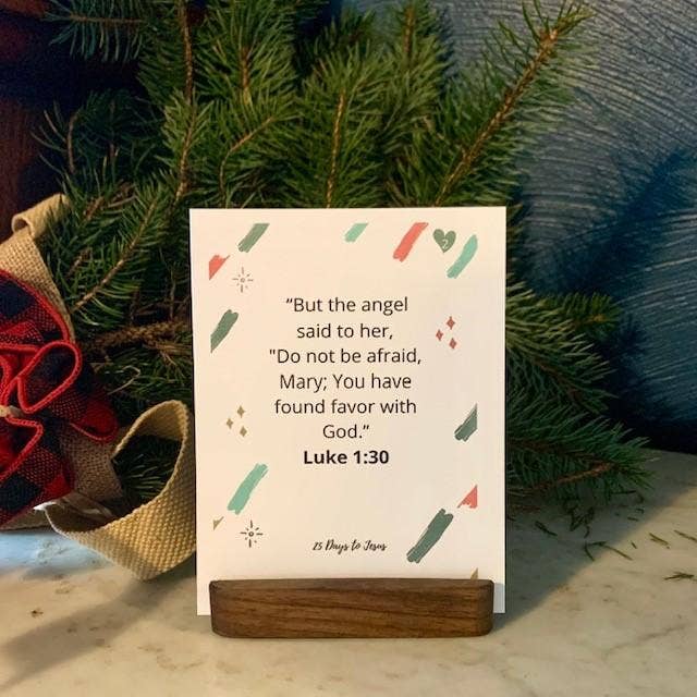 Blessed Be Boutique - Wholesale Christmas Card - 25 Days to Jesus Scripture Cards5