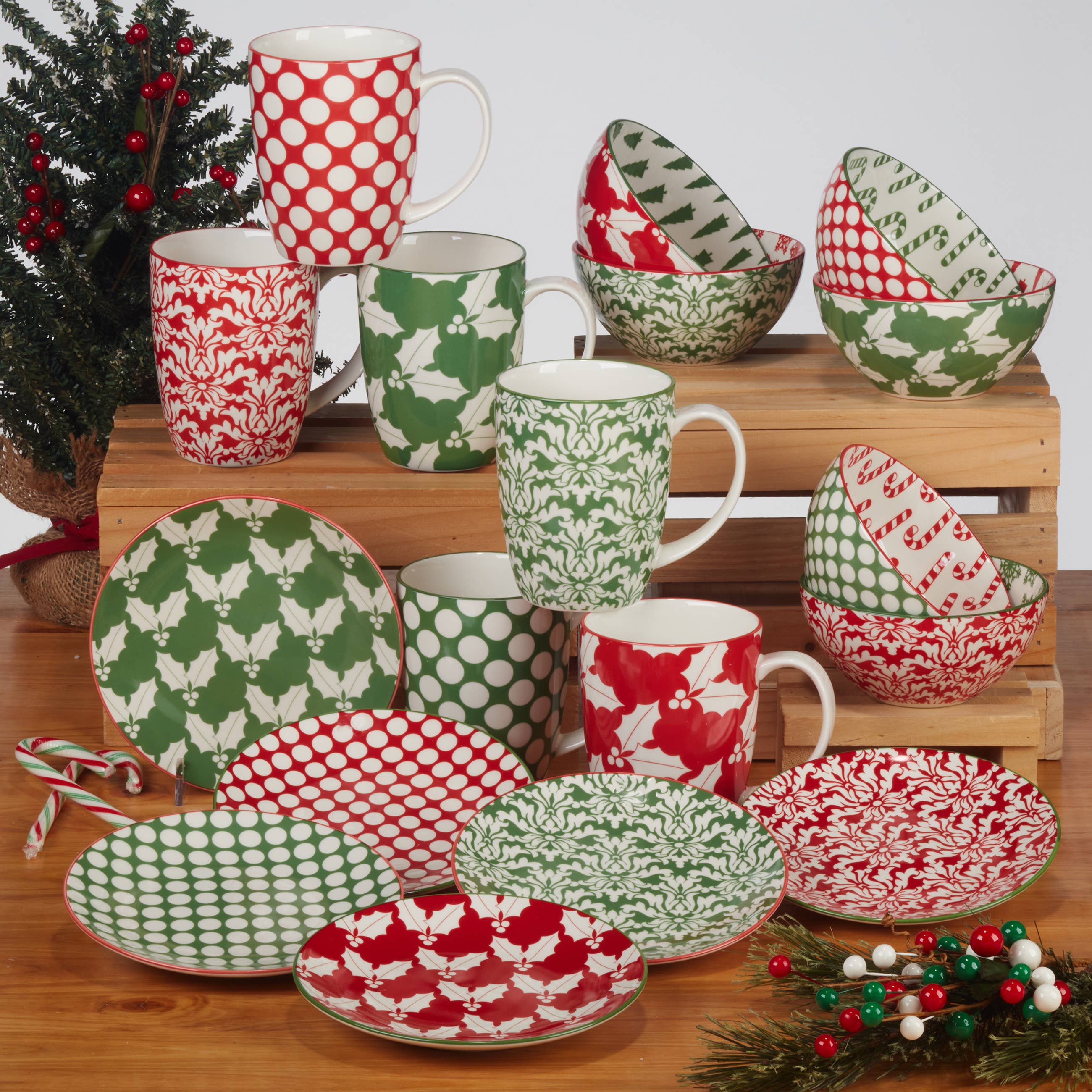 Certified International - Wholesale Coffee Mug - Winter Medley Christmas Mug 14 oz. (6) asst.2