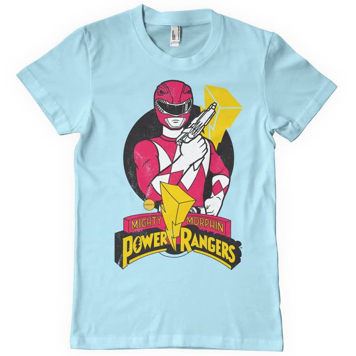 Hybris Production AB – wholesale Screen printed t-shirt – unisex – Power Rangers - Red Ranger Pose T-Shirt5