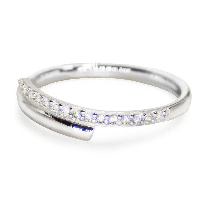 Bague de chevauchement pour la vente par Kamaria Jewelry