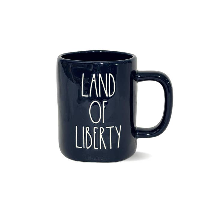 Tazza Rae Dunn – USA "Terra della Libertà" | Tazza Patriottica in Stile Rustico per la vendita all'ingrosso da parte di Nevsher Lior