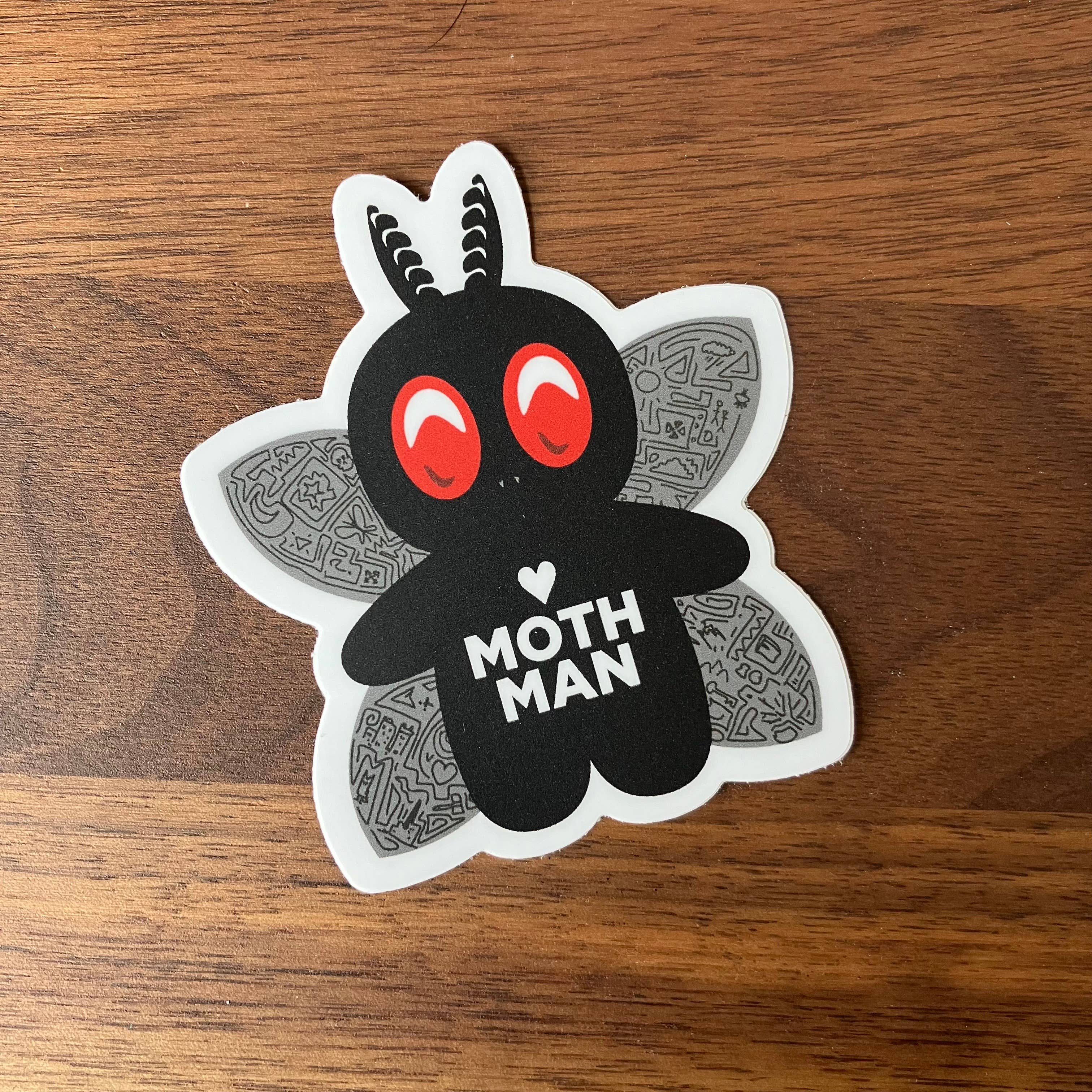 MONSTORIUM - Wholesale Sticker - Moth Man Sticker - Adorable Mothman by Monstorium1
