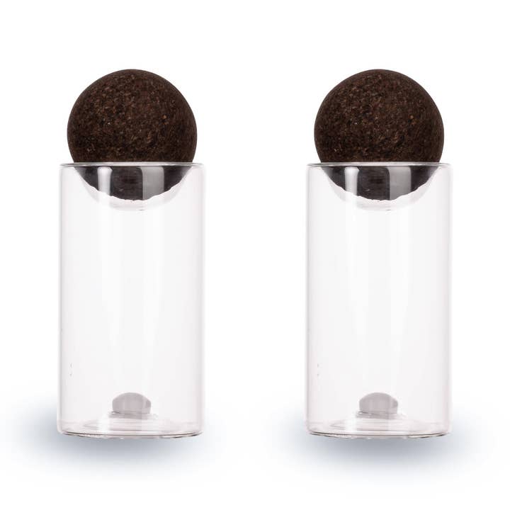 Salt & Pepper Shakers with Cork Stoppers, Set of 2 for wholesale by Sagaform Inc