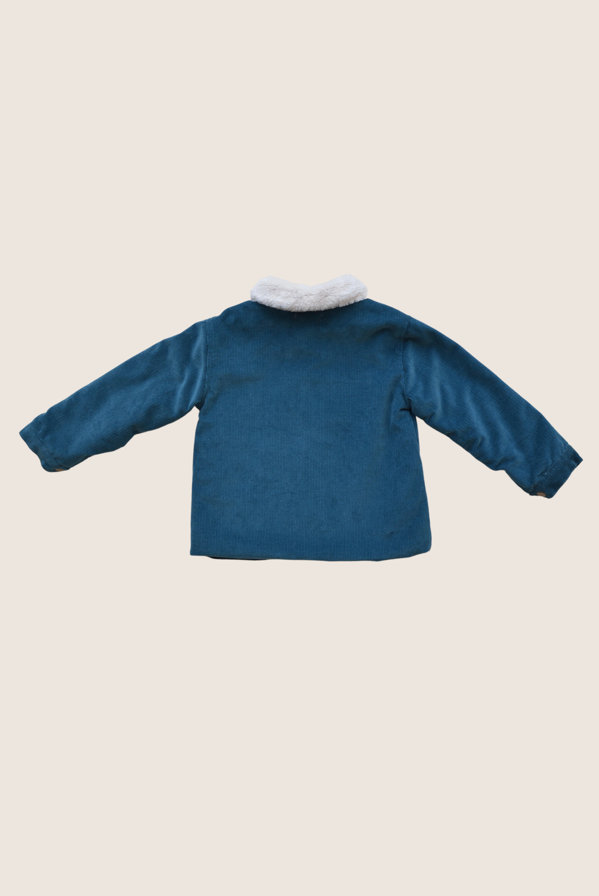 Eli & Nev (we cover U.S. import duties) - Wholesale Jacket - Kids - Baby / Kids Blue Corduroy and Faux-fur Jacket OEKO-TEX7