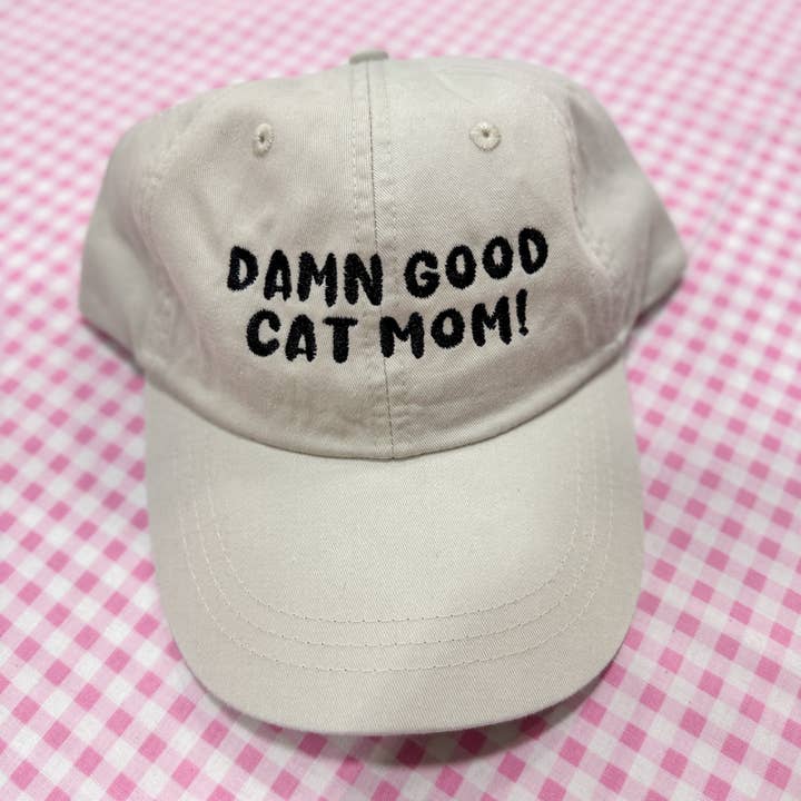 Damn Good Cat Mom Baseball Hat for wholesale by Emily Paige Company