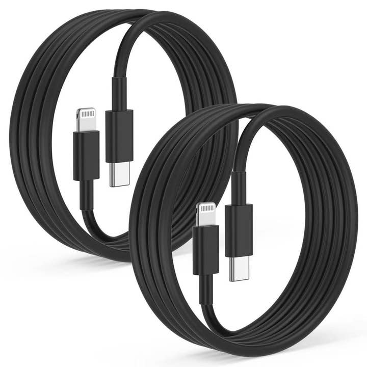 Amazon 2 Pack iPhone Fast Charger USB C To Lightning Cable for wholesale by Mighty Wireless