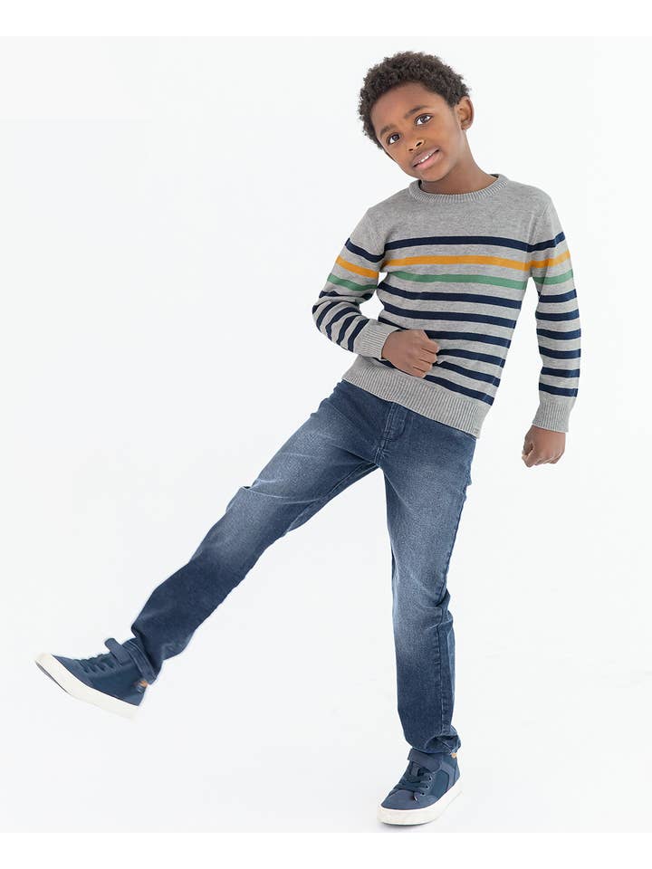 RuffleButts + RuggedButts - Wholesale Jeans - Kids - Boys Medium Wash Denim Denim Jeans
2