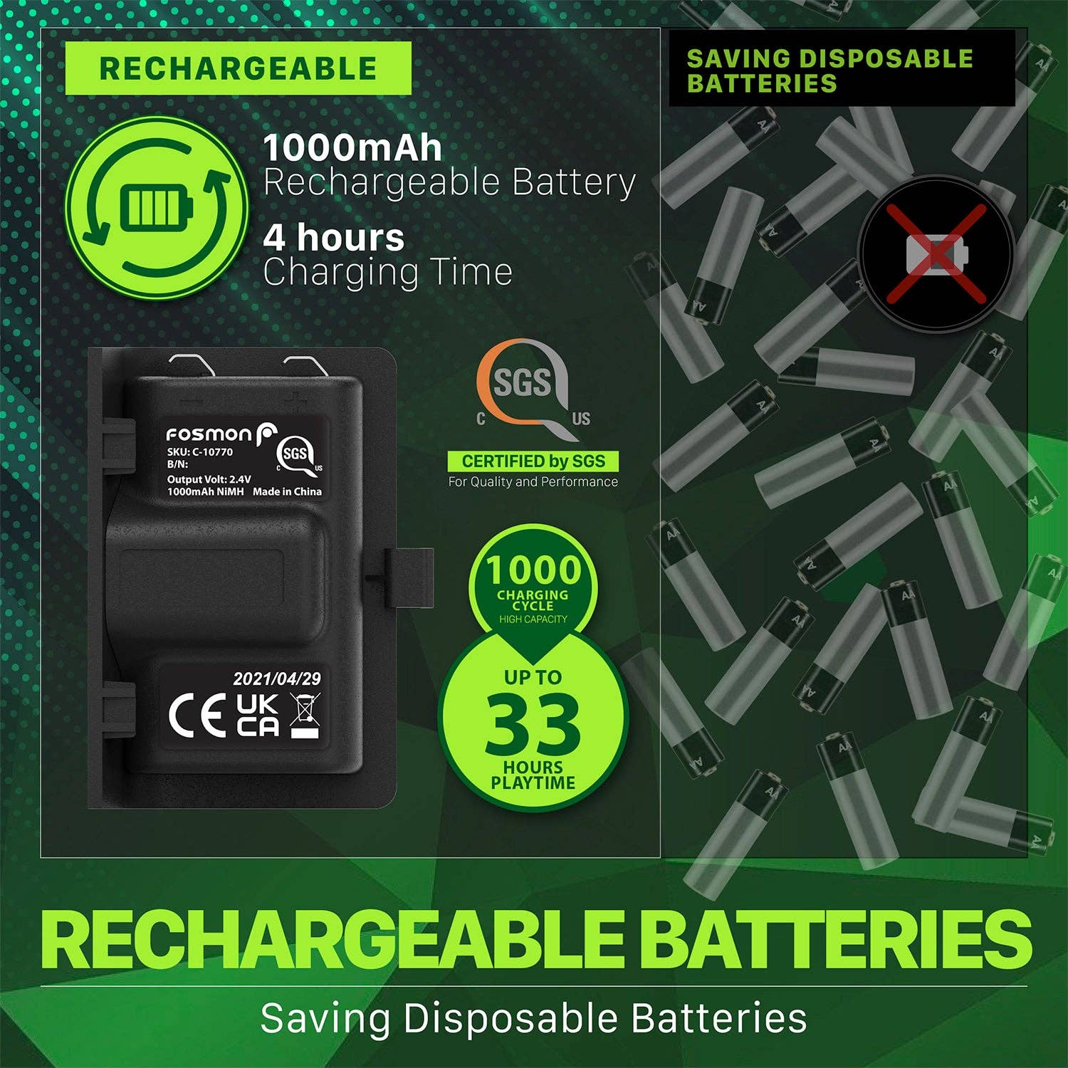 Fosmon - Wholesale Charging Dock - Quad Pro 2 Charging Station for Xbox Series X/S Controllers6