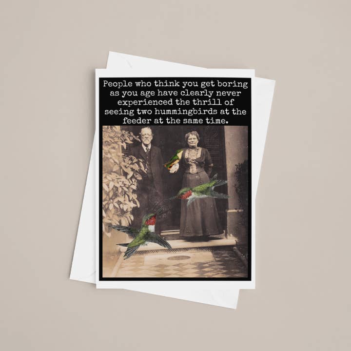 Raven's Rest Studio - Wholesale Birthday Card - Birthday Card. People Who Think You Get Boring As You Age...3