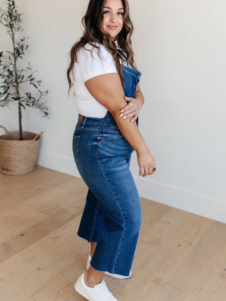 Avenue Wholesale – wholesale Overaller - Dam – Judy Blue Jeansoveraller med hög höjd med breda ben5