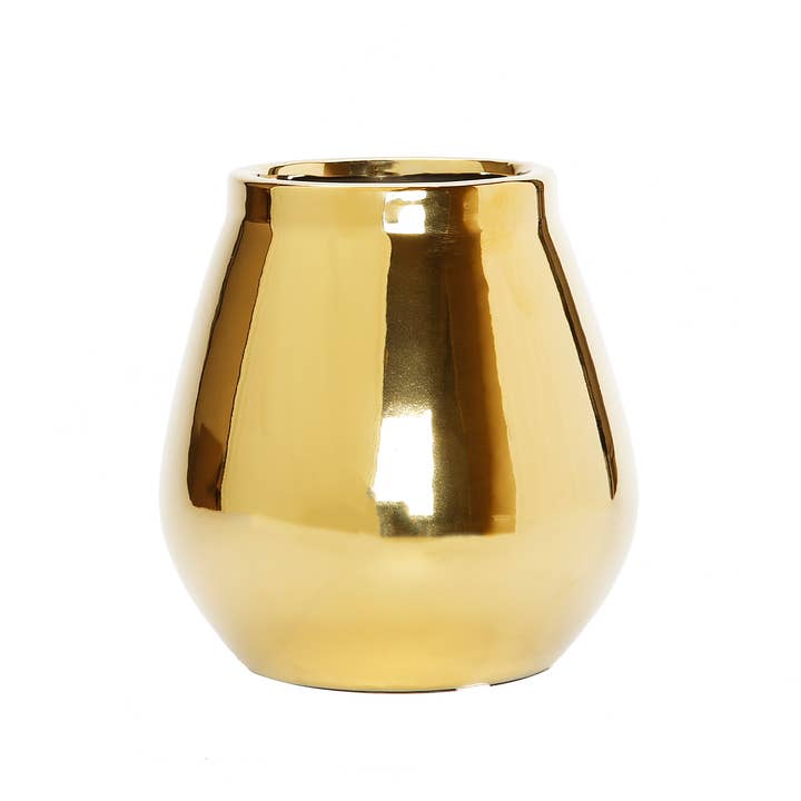 VIVIENCE - Wholesale Vase - Polished Gold Bud Vase