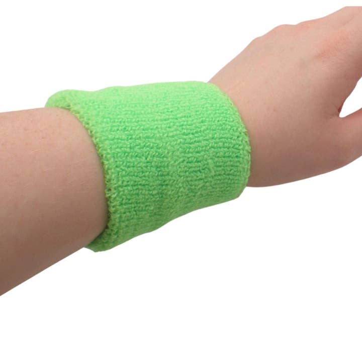 Topkids Accessories – Engroshandel Armbånd - Unisex – 2stk Unisex håndledssvedbånd til træningsarmbånd, svedbånd til børn og voksne, tennis- og sportsbånd til piger og mænd svedbånd, farverige fitnessarmbånd