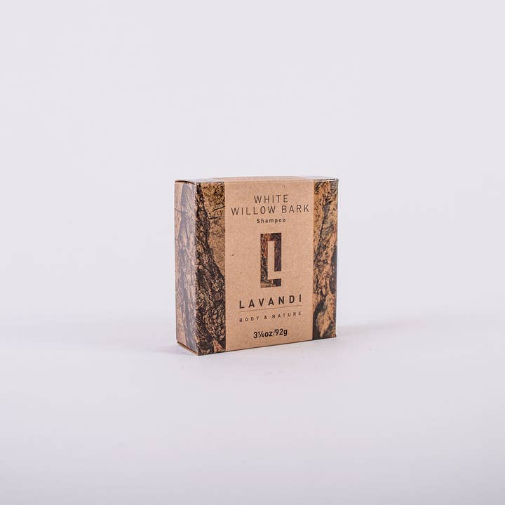 Organic Shampoo & Conditioning Bar - White Willow Bark for wholesale by Lavandi Body & Nature