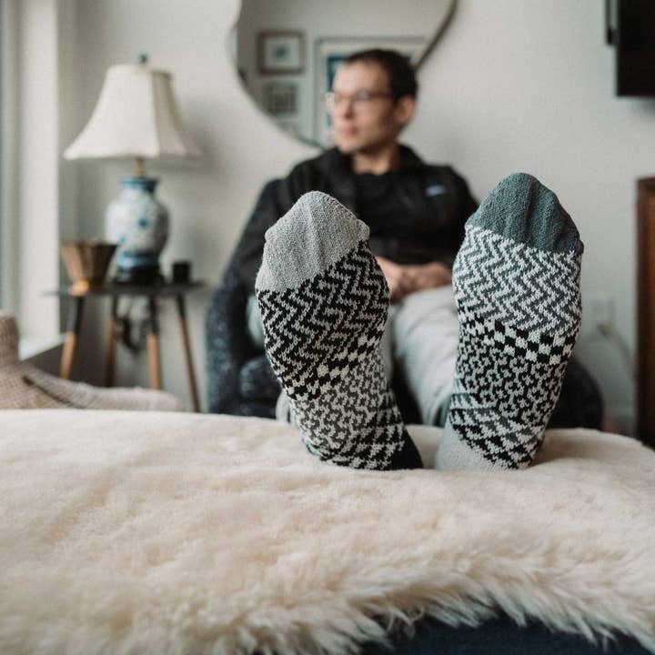 Solmate Socks - Wholesale Socks - Unisex - Midnight Crew Socks | Eco-Friendly & Made in the USA